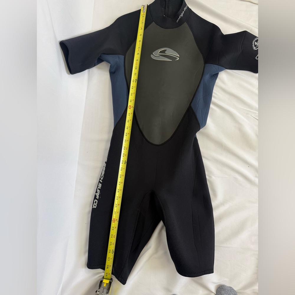 Cocoa beach surf co. CBSC mega-flex shorty wetsuit size MT surf swim neoprene - Picture 9 of 9